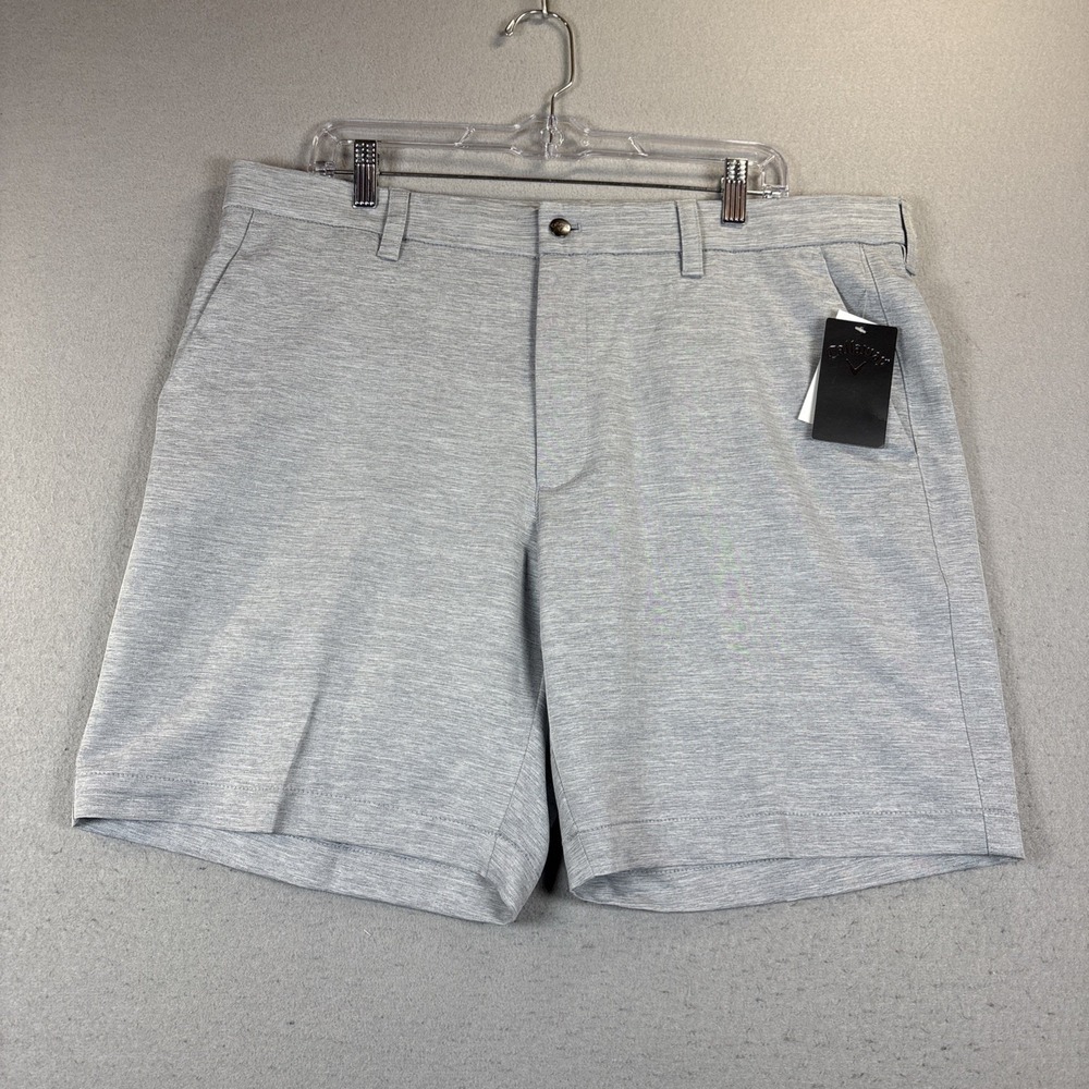 Callaway‎ Shorts Men 38 Gray Golf Performance Opti-Dri Stretch Waistband NWT